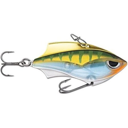 Rapala RapV Blade 5, 2 38 Oz, Vmc 6 And 8 Hooks, Metal Frame, Yellow Perch RVB05YP